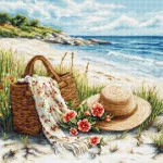 Siuvinėjimo kryželiu rinkinys &bdquo;Vasaros aidas&ldquo; 29x29 cm, Aida 16 ct