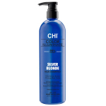 CHI Ionic Color Illuminate Silver Blonde Blue Shampoo Spalvą atgaivinantis &scaron;ampūnas, 739ml