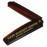 Captain Fawcett Folding Pocket Beard Comb Sulankstomos ki&scaron;eninės barzdos &scaron;ukos, 1vnt.