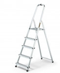 Buitinės kopėčios HOME DRABEST ALD5 vienpusės, 5 pakopų, juoda, 125 kg