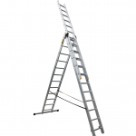 Trijų dalių daugiafunkcinės kopėčios DRABEST &bdquo;PRO&ldquo; 3x12