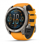 Fenix 8 51mm, AMOLED, Sapphire, Titanium, Orange (010-02905-11)