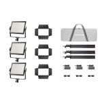 Godox LP600Bi K3 Black Litemons Bi-color LED Light Panel 3-light kit