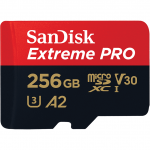Atminties kortelė SanDisk Extreme Pro UHS-I, microSDXC, 256GB + adapteris