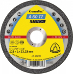 Abrazyvinis pjovimo diskas Klingspor A 60 TZ Special; 125x1 mm; FL; 25 vnt.