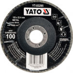 Vėduoklinis &scaron;lifavimo diskas Yato YT-83292; P40; 125x22 mm