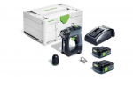 Suktuvas-gręžtuvas Festool CXS 12 2,5-Plus 10,8 V; 2x2,5 Ah akum.