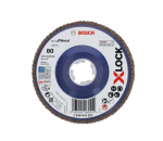 Vėduoklinis &scaron;lifavimo diskas Bosch 2608619207; 115 mm; K80; X-Lock