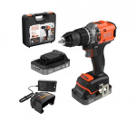 Smūginis suktuvas-gręžtuvas Black & Decker BLD683D2XK-QW; 18 V; 45 Nm; 2x2,0 Ah akum.