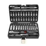 Sukimo antgalių komplektas AWTools AW39063BL; 1/4''; 63 vnt.