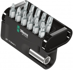 Sukimo antgalių rinkinys Wera BIT-CHECK 12 Metal 1; HEX/PH/PZ/TX; 12 vnt.
