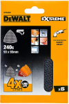 &Scaron;lif. popierius delta &scaron;lifuokliui DeWalt DTM3095-QZ; 93x93 mm; P240; 5 vnt.