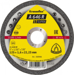 Abrazyvinis pjovimo diskas Klingspor A 646 R Supra; 125x1,6 mm; 1 vnt.