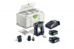 Suktuvas-gręžtuvas Festool CXS 12 2,5-Set 10,8 V; 2x2,5 Ah akum.