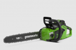 Grandininis pjūklas Greenworks GD40CS18; 40 V; 40 cm juosta (be akumuliatoriaus ir pakrovėjo)