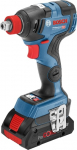 Smūginis veržliasukis Bosch GDX 18V-200 C; 18 V; 2x5,0 Ah akum.