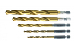Grąžtų komplektas metalui Hogert HT6D180; 4-10 mm; 5 vnt.