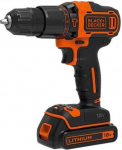 Suktuvas-gręžtuvas Black & Decker BDCHD18KB-QW; 18 V; 2x1,5 Ah akum.