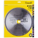 Pjovimo diskas medienai Condor CON-TCT-2506; 250 mm; Z60