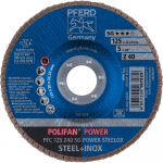 Vėduoklinis &scaron;lifavimo diskas Pferd SG POWER STEELOX PFC; 125 mm; Z120