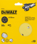 &Scaron;lif. popierius eksc. &Scaron;lifuokliui DeWalt DT3123-QZ; 150 mm; P80; 10 vnt.