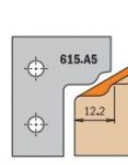 Profiliniai frezavimo galvų peiliai CMT 615.A5; 2 vnt.