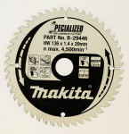 Pjovimo diskas laminatui Makita; 136x1,4x20,0 mm; Z48; 10&deg;