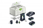 Suktuvas-gręžtuvas Festool CXS 18 C 3,0-Set 18 V; 2x3,0 Ah akum.