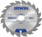 Pjovimo diskas medienai Irwin; 130x2,5x20,0 mm; Z20