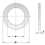 Redukcinis žiedas CMT 299.212.00; 2x25,4x30 mm