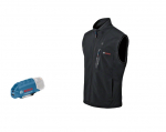 &Scaron;ildoma liemenė Bosch GHV 12; 3XL; 12 V + usb adapteris GAA 12V-21 (be akumuliatoriaus ir pakrovėjo)