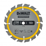 Pjovimo diskas DeWalt DT1946-QZ; 136x10 mm; Z16