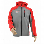 Darbinė striukė su gobtuvu AWTools AW02704; T4; 2XL raudona/pilka