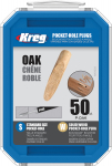 Dygiai Kreg P-OAK; 12 mm (1/2'')- 140 mm (11/2''); 50 vnt.; ąžuoliniai