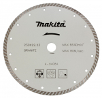 Deimantinis pjovimo diskas Makita Turbo; 230 mm
