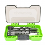 Medienos grąžtų rinkinys Greenworks APT-11WDS-GW; 11 vnt.