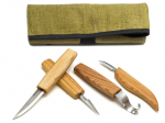 Peilių rinkinys BeaverCraft S09L; 4 vnt.; kairiarankiams