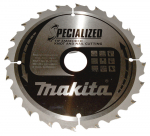Pjovimo diskas medienai Makita Specialized; 185x2x30 mm; Z20; 25&deg;