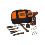 Suktuvas-gręžtuvas Black & Decker BDCDC18HTSA-QW; 18 V; 1x1,5 Ah akum. + priedai