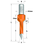 Grąžtas medienai CMT; S=10x20 mm; D=7x70 mm; I=35 mm
