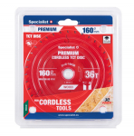 Pjovimo diskas Specialist+ LTW1603620-T; 160x20x1,0 mm; Z36; 15&deg;