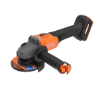 Akumuliatorinis kampinis &scaron;lifuoklis Black & Decker BCG6L8N-XJ; 18 V; 115 mm (be akumuliatoriaus ir pakrovėjo)