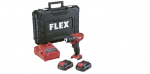 Akumuliatorinis suktuvas-gręžtuvas Flex DD 2G 12-LDBC/2.5; 12 V; 2x2,5 Ah akum.; su lagaminu