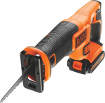 Akumuliatorinis tiesinis pjūklas Black & Decker BDCR18M1-QW; 18 V; 1x4,0 Ah akum.