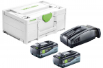 Priedų rinkinys Festool SYS 18V 2x8,0/SCA16; 18 V; 2x8,0 Ah akum.