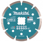 Segmentinis diskas sausam ir &scaron;lapiam pjovimui Makita X-Lock; 125 mm
