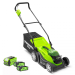 Vejapjovė Greenworks G40LM35K2x; 40 V; 2x2,0 Ah akum.