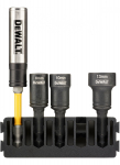 Sukimo galvučių komplektas DeWalt DT70827-QZ; 8-13 mm; 3 vnt. + magnetinis laikiklis