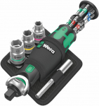 Įrankių komplektas Wera 8009 Zyklop Pocket Set 2; 3/8''-1/4''; 18 vnt.