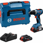 Akumuliatorinis suktuvas-gręžtuvas Bosch GSR 18V-65 Professional; 18 V; 2x4,0 Ah akum. + L-BOXX 136